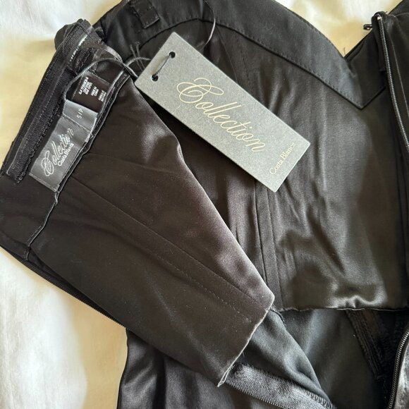 ParisianCollection Black Satin Strapless Mini Dress NWT - Picture 4 of 5